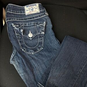 True Religion Women's Dark Blue Boot Cut Jeans